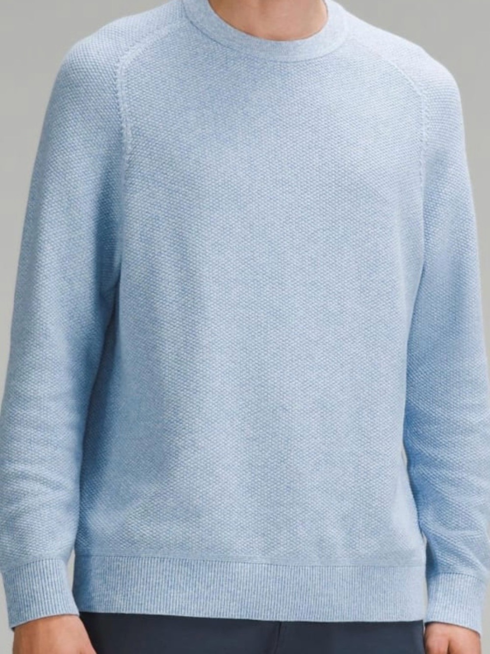 Lululemon Men’s Textured Knit Crewneck Sweater, Size L, Brand New, Perfect gift